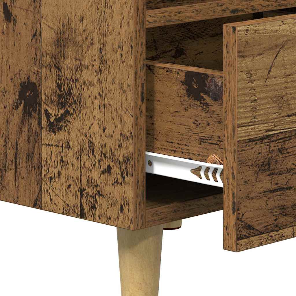 vidaXL Bed Cabinet 2 pcs Old Wood 40 x 35 x 47.5cm Engineered Wood
