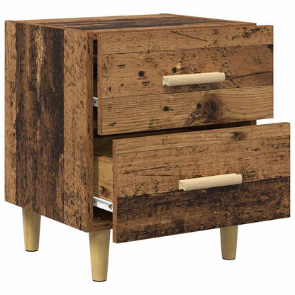 vidaXL Bed Cabinet 2 pcs Old Wood 40 x 35 x 47.5cm Engineered Wood