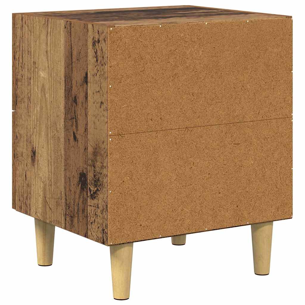 vidaXL Bed Cabinet 2 pcs Old Wood 40 x 35 x 47.5cm Engineered Wood