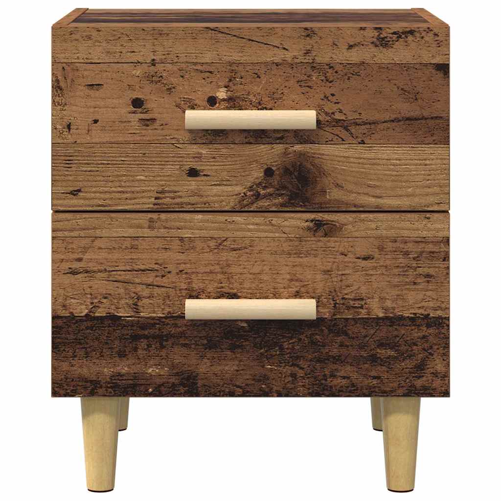 vidaXL Bed Cabinet 2 pcs Old Wood 40 x 35 x 47.5cm Engineered Wood