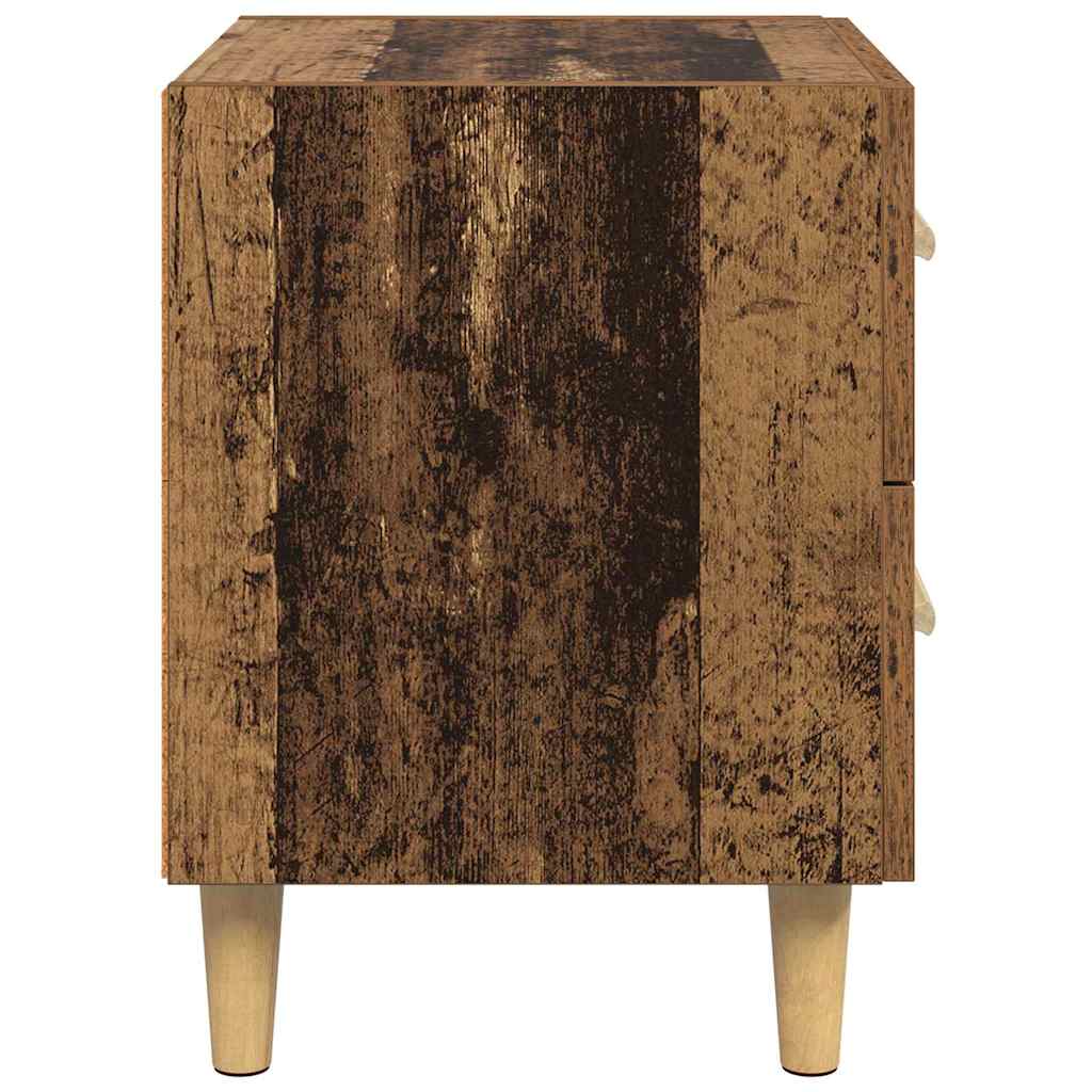 vidaXL Bed Cabinet 2 pcs Old Wood 40 x 35 x 47.5cm Engineered Wood