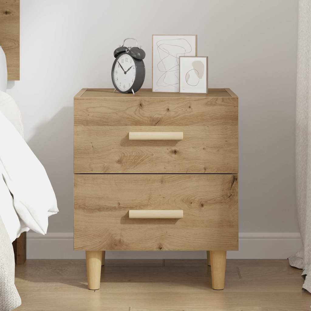 vidaXL Bed Cabinet Artisan Oak 40 x 35 x 47.5cm Engineered Wood