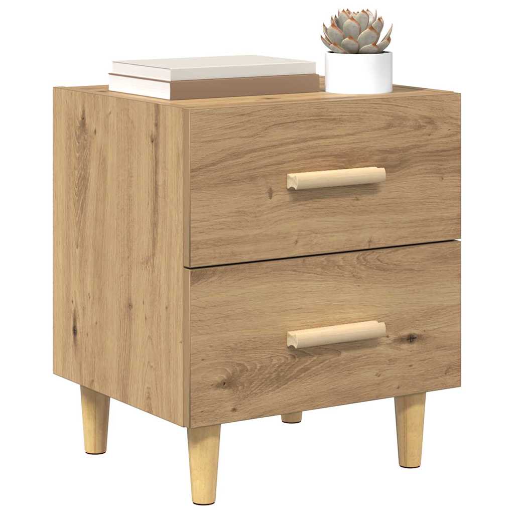 vidaXL Bed Cabinet Artisan Oak 40 x 35 x 47.5cm Engineered Wood