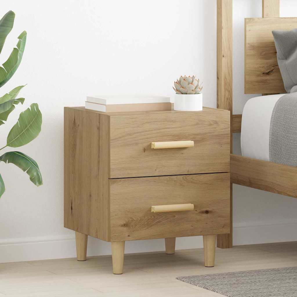 vidaXL Bed Cabinet 2 pcs Artisan Oak 40 x 35 x 47.5cm Engineered Wood