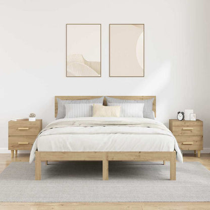 vidaXL Bed Cabinet 2 pcs Artisan Oak 40 x 35 x 47.5cm Engineered Wood
