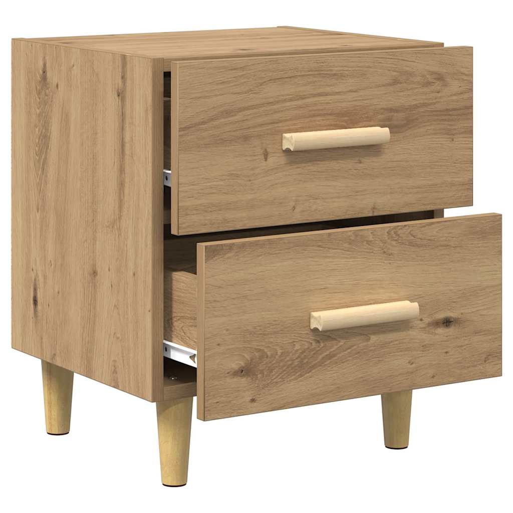 vidaXL Bed Cabinet 2 pcs Artisan Oak 40 x 35 x 47.5cm Engineered Wood