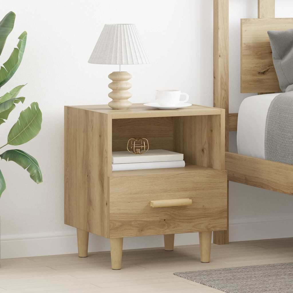 vidaXL Bedside Cabinet 2 pcs Artisan Oak 40 x 35 x 47 cm