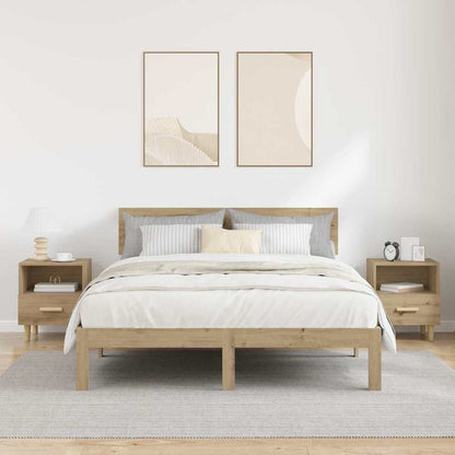 vidaXL Bedside Cabinet 2 pcs Artisan Oak 40 x 35 x 47 cm