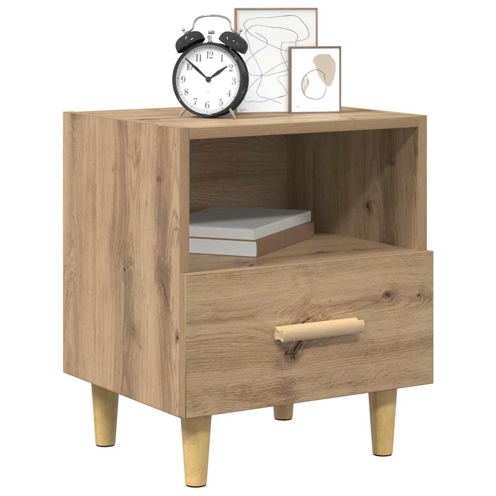vidaXL Bedside Cabinet 2 pcs Artisan Oak 40 x 35 x 47 cm