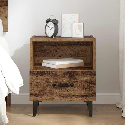 vidaXL Bedside Cabinet Old Wood 40 x 35 x 47.5 cm Engineered Wood