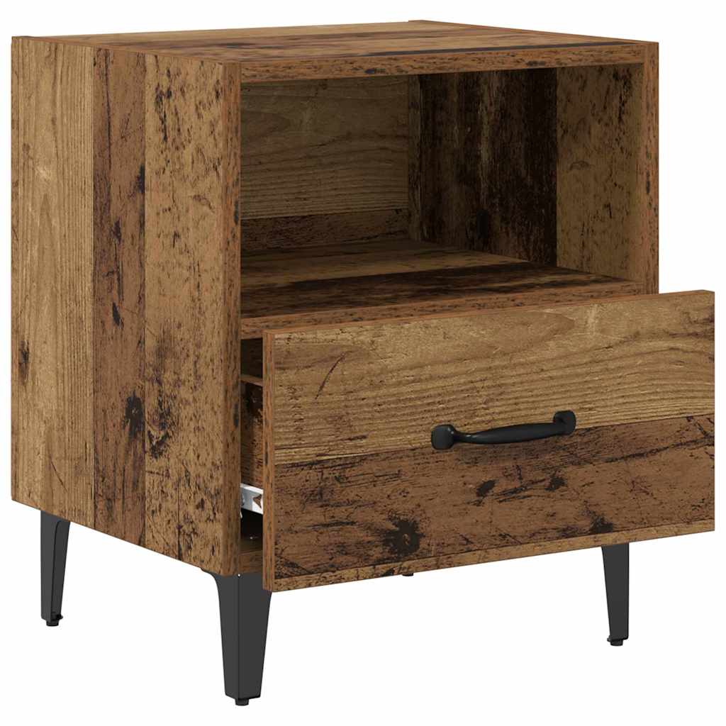 vidaXL Bedside Cabinet Old Wood 40 x 35 x 47.5 cm Engineered Wood