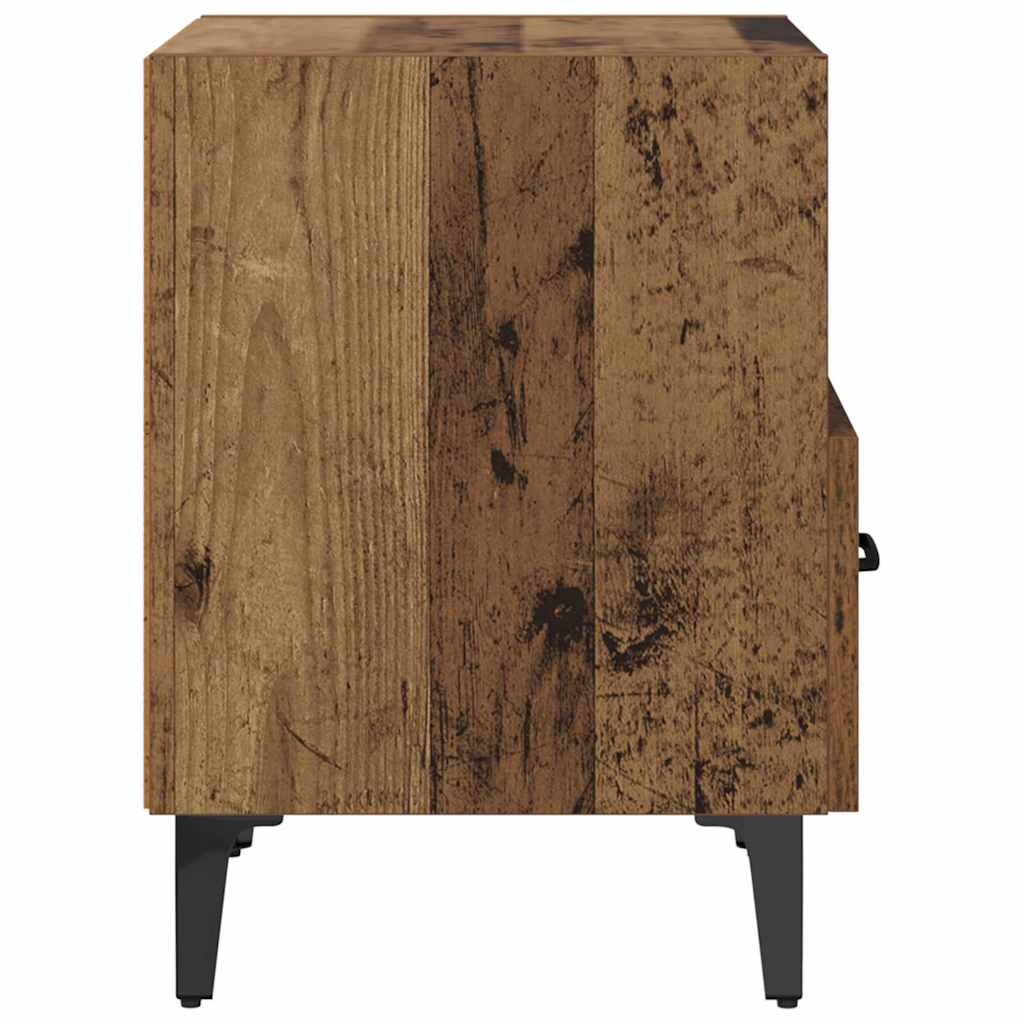 vidaXL Bedside Cabinet Old Wood 40 x 35 x 47.5 cm Engineered Wood