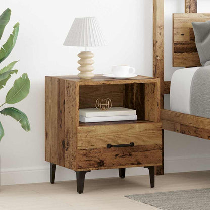 vidaXL Bedside Cabinet 2 pcs Old Wood 40 x 35 x 47.5 cm