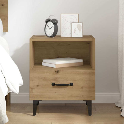 vidaXL Bedside Cabinet Artisan Oak 40 x 35 x 47.5 cm Engineered Wood