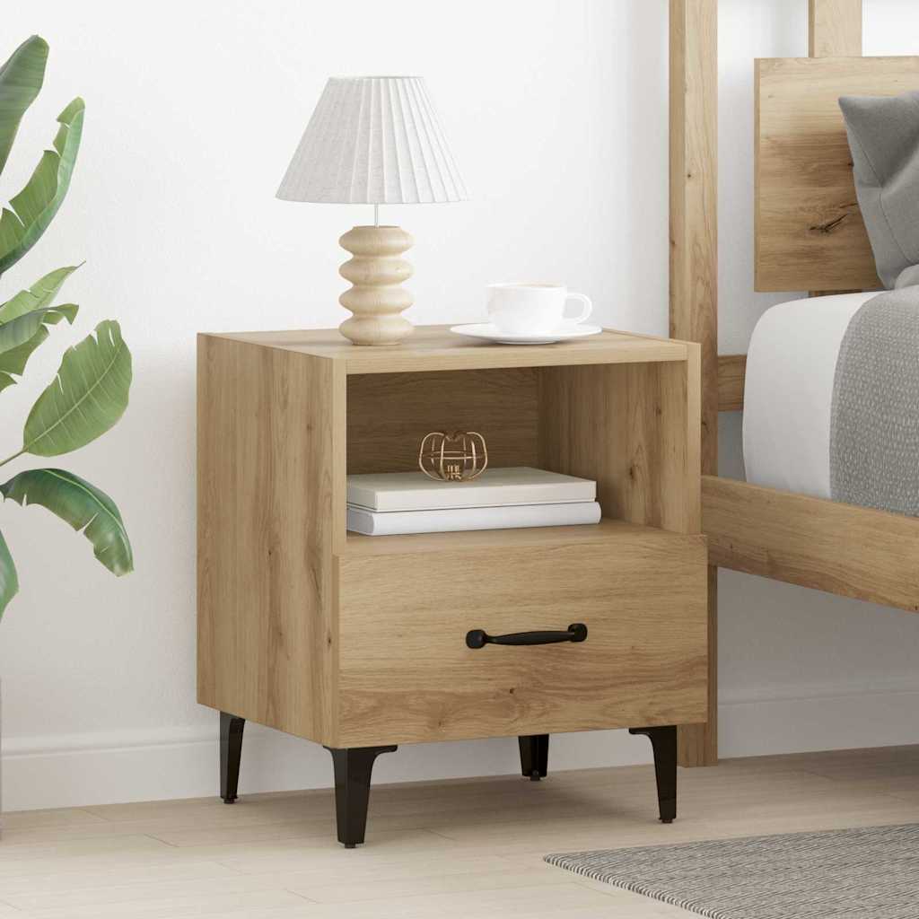 vidaXL Bedside Cabinet 2 pcs Artisan Oak 40 x 35 x 47.5 cm