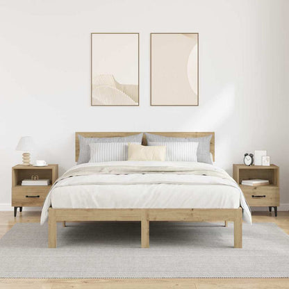 vidaXL Bedside Cabinet 2 pcs Artisan Oak 40 x 35 x 47.5 cm