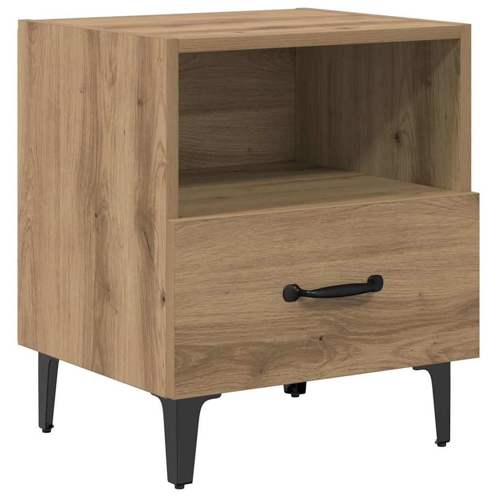 vidaXL Bedside Cabinet 2 pcs Artisan Oak 40 x 35 x 47.5 cm