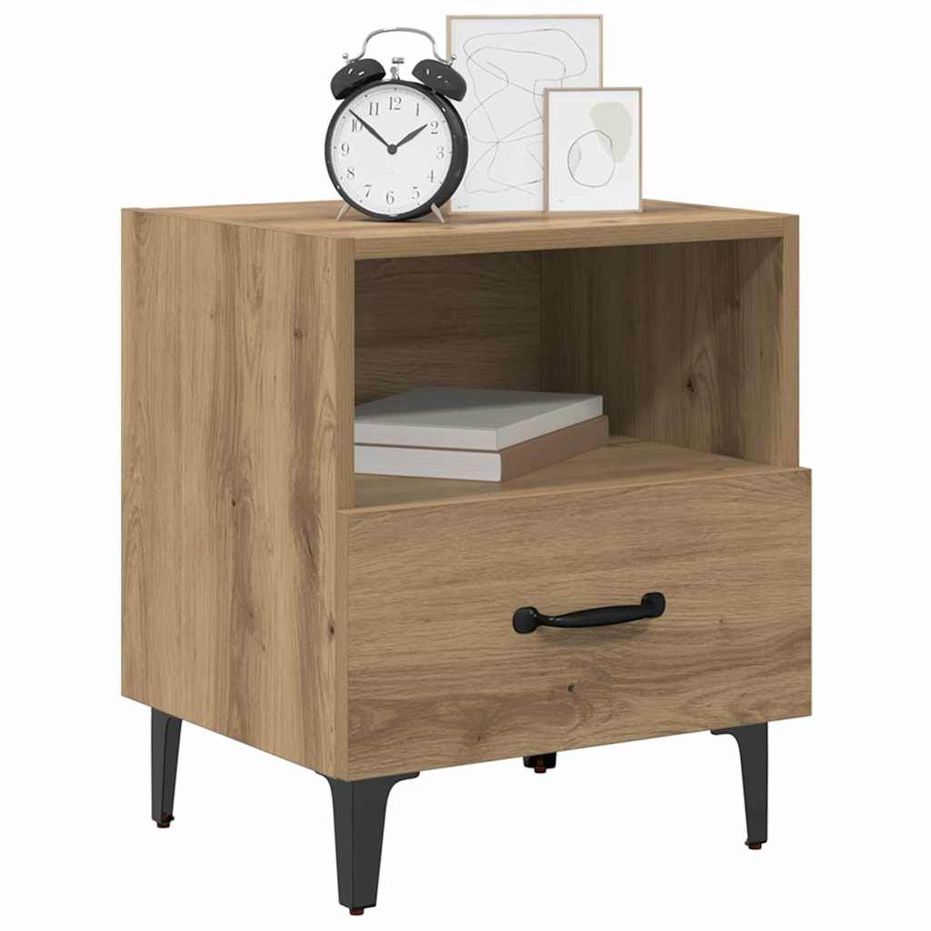 vidaXL Bedside Cabinet 2 pcs Artisan Oak 40 x 35 x 47.5 cm