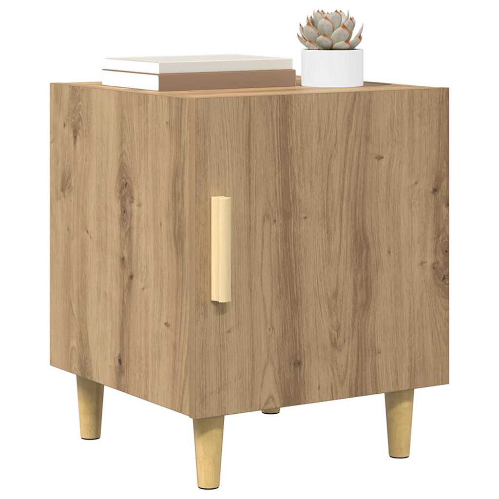 vidaXL Bedside Cabinet 2 pcs Artisan Oak 40 x 40 x 50 cm