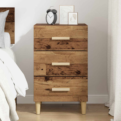vidaXL Bedside Cabinet Old Wood 40 x 40 x 66 cm Engineered Wood