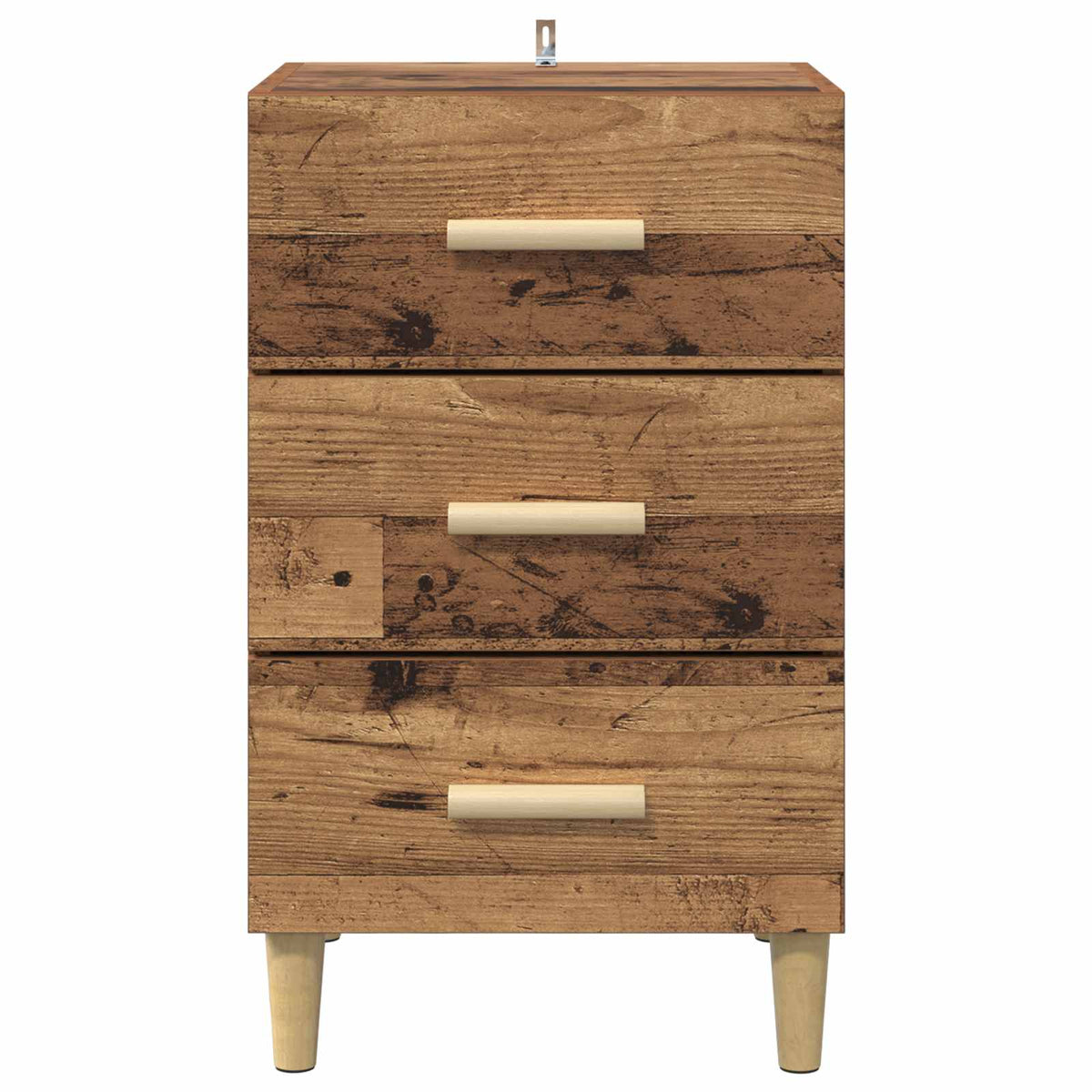 vidaXL Bedside Cabinet Old Wood 40 x 40 x 66 cm Engineered Wood