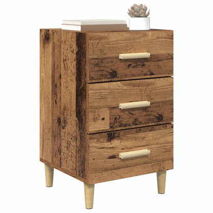 vidaXL Bedside Cabinet Old Wood 40 x 40 x 66 cm Engineered Wood