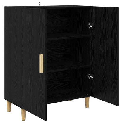 vidaXL Sideboard Black Oak 70 x 34 x 90 cm Engineered Wood
