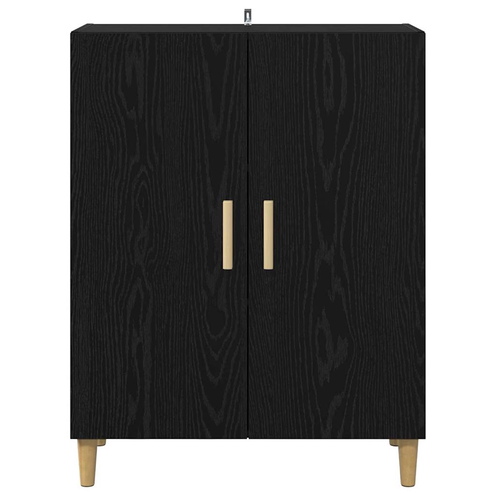 vidaXL Sideboard Black Oak 70 x 34 x 90 cm Engineered Wood