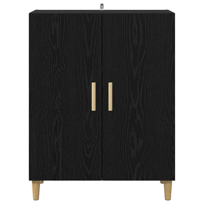 vidaXL Sideboard Black Oak 70 x 34 x 90 cm Engineered Wood