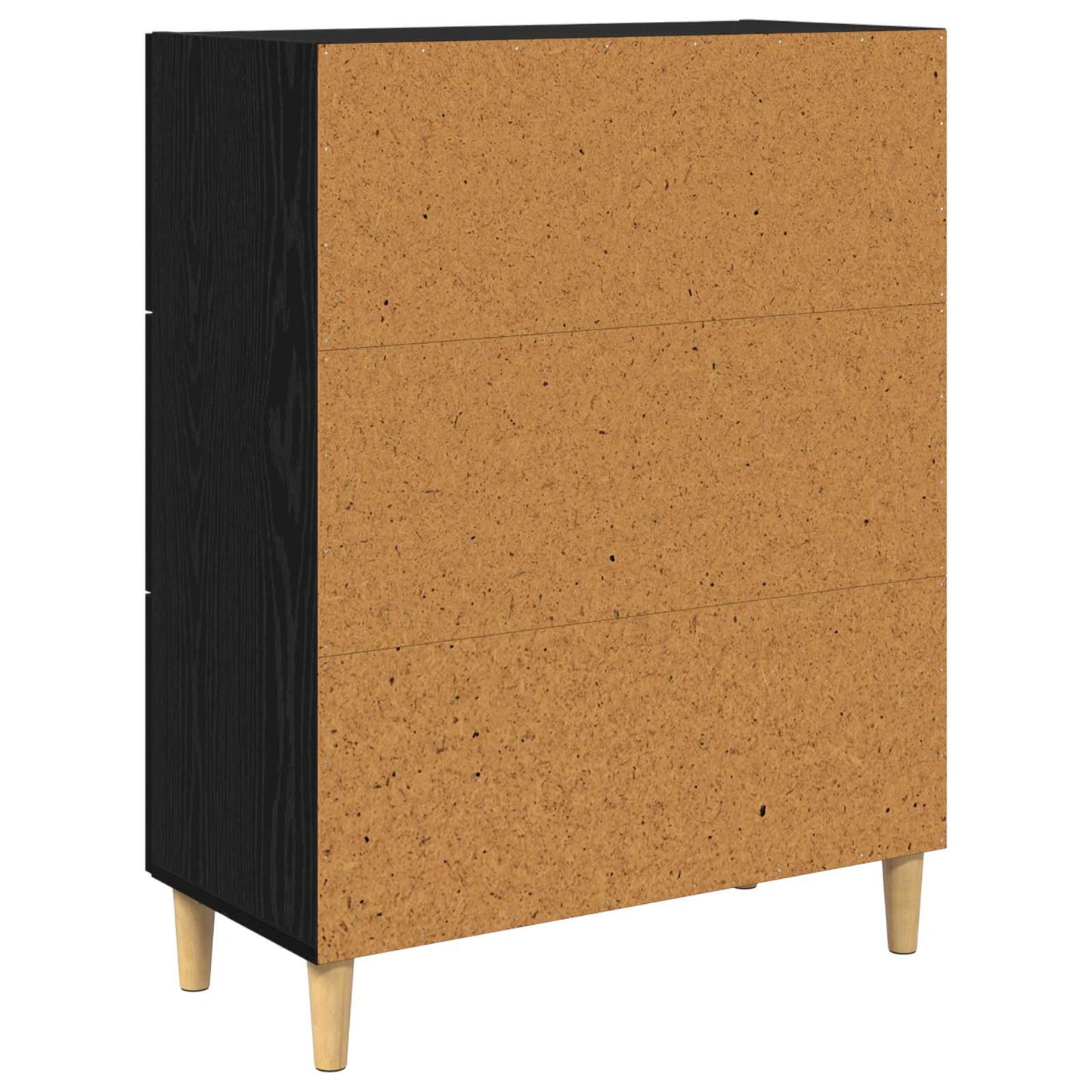 vidaXL Sideboard Black Oak 69.5 x 34 x 90 cm Engineered Wood