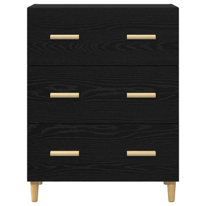 vidaXL Sideboard Black Oak 69.5 x 34 x 90 cm Engineered Wood