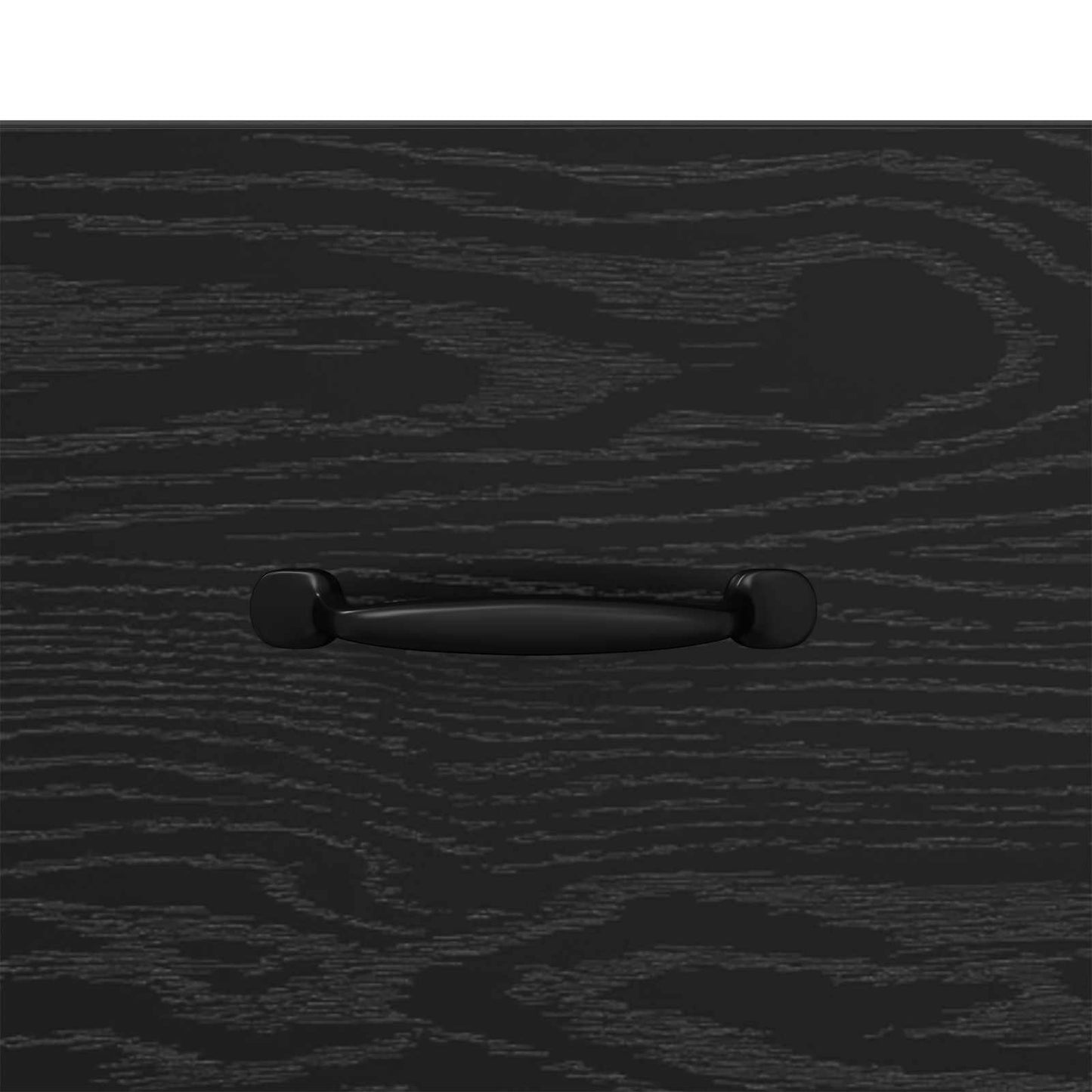 vidaXL Sideboard Black Oak 69.5 x 34 x 90 cm Engineered Wood and Iron