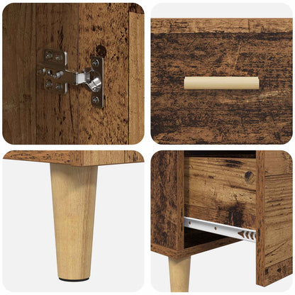 vidaXL Sideboard Old wood 34 x 69.5 x 90 cm Engineered Wood