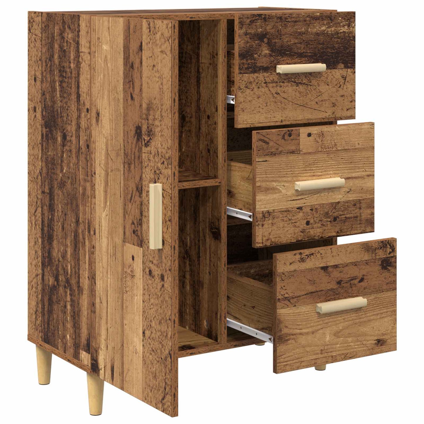 vidaXL Sideboard Old wood 34 x 69.5 x 90 cm Engineered Wood