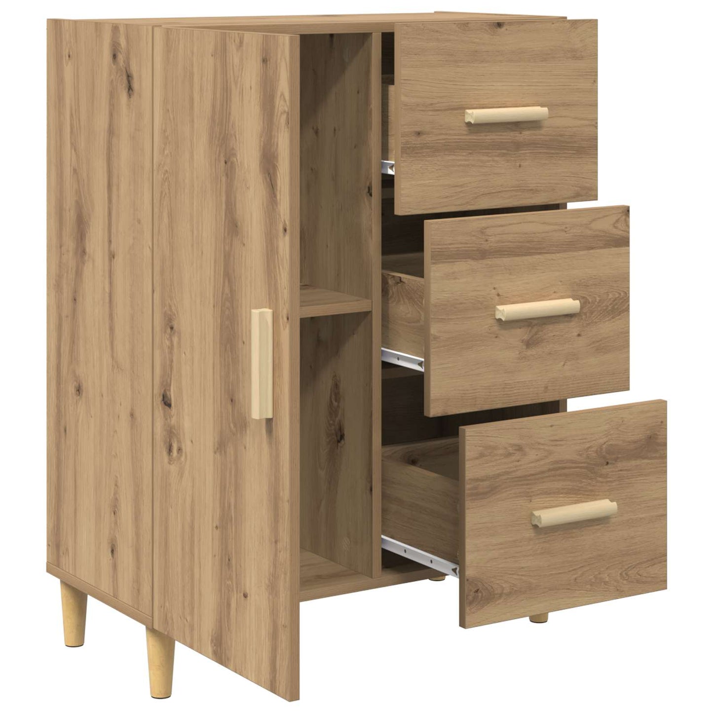 vidaXL Sideboard Artisan Oak 34 x 69.5 x 90 cm Engineered Wood
