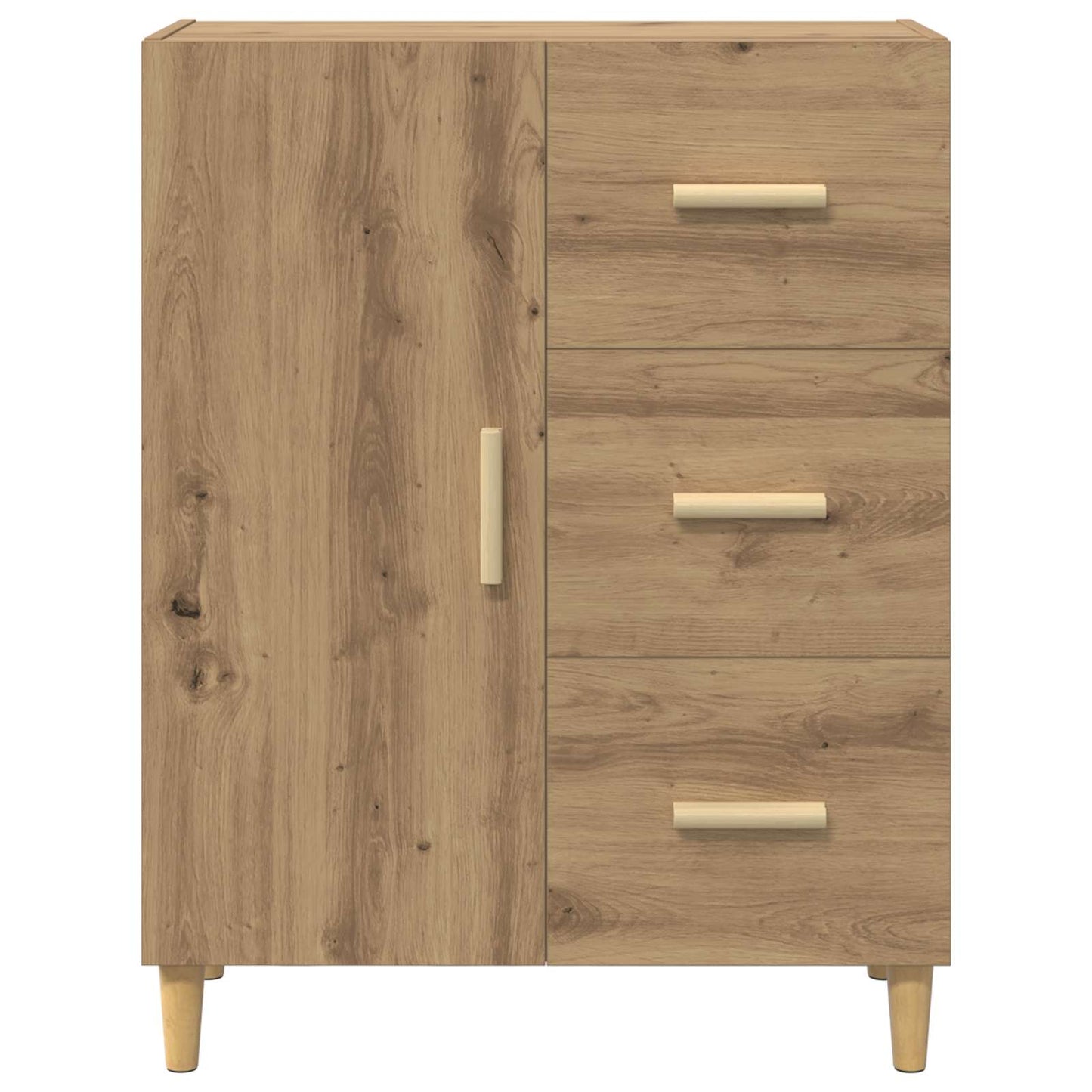 vidaXL Sideboard Artisan Oak 34 x 69.5 x 90 cm Engineered Wood