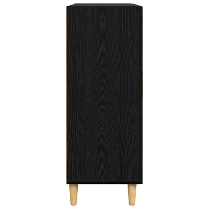 vidaXL Sideboard Black oak 34 x 69.5 x 90 cm Engineered Wood