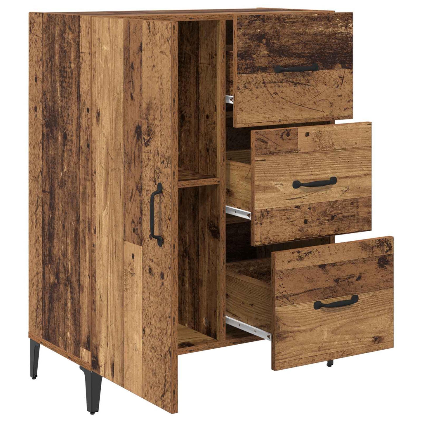 vidaXL Sideboard Old Wood 69.5 x 34 x 90 cm Engineered Wood