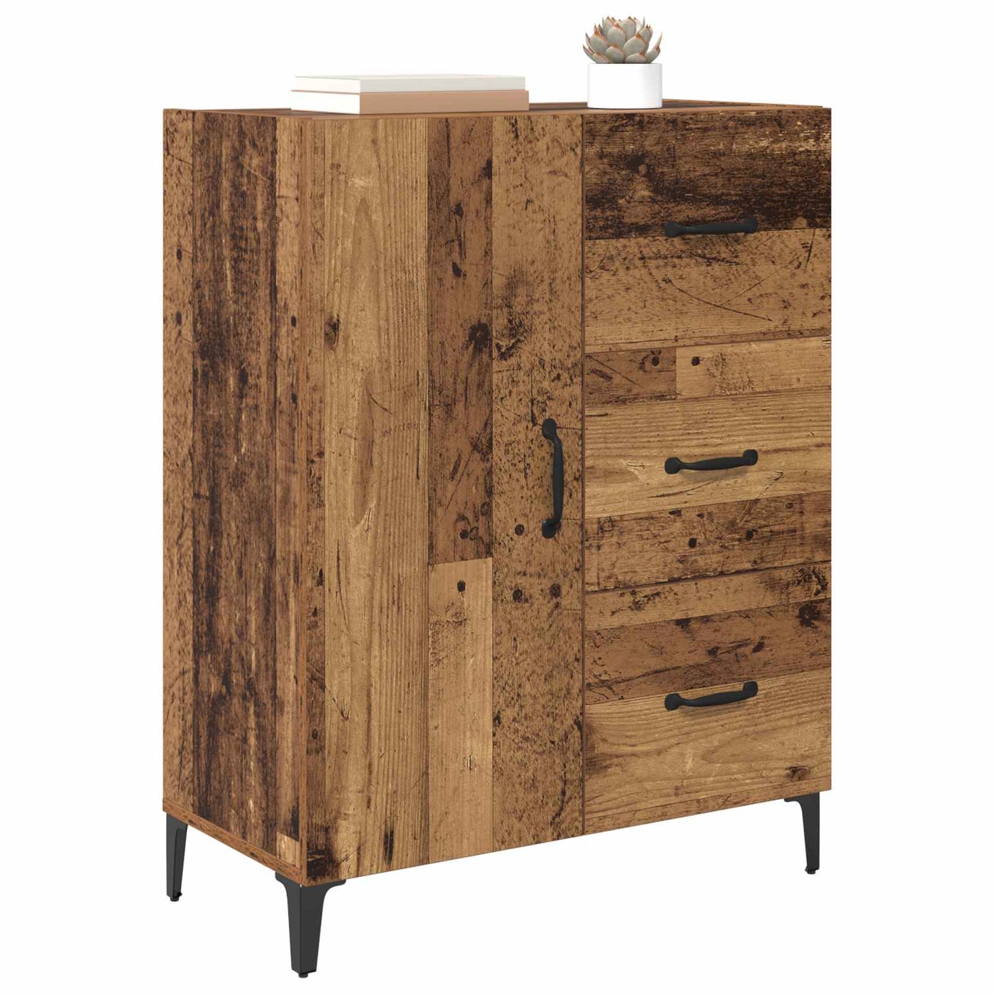 vidaXL Sideboard Old Wood 69.5 x 34 x 90 cm Engineered Wood