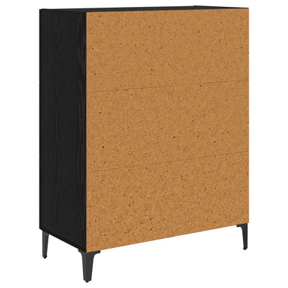 vidaXL Sideboard Black Oak 69.5 x 34 x 90 cm Engineered Wood