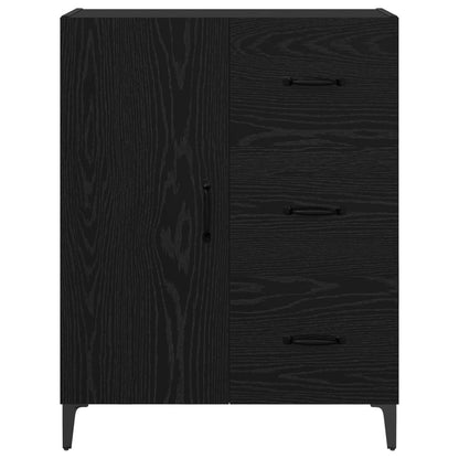 vidaXL Sideboard Black Oak 69.5 x 34 x 90 cm Engineered Wood