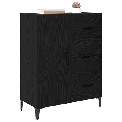 vidaXL Sideboard Black Oak 69.5 x 34 x 90 cm Engineered Wood