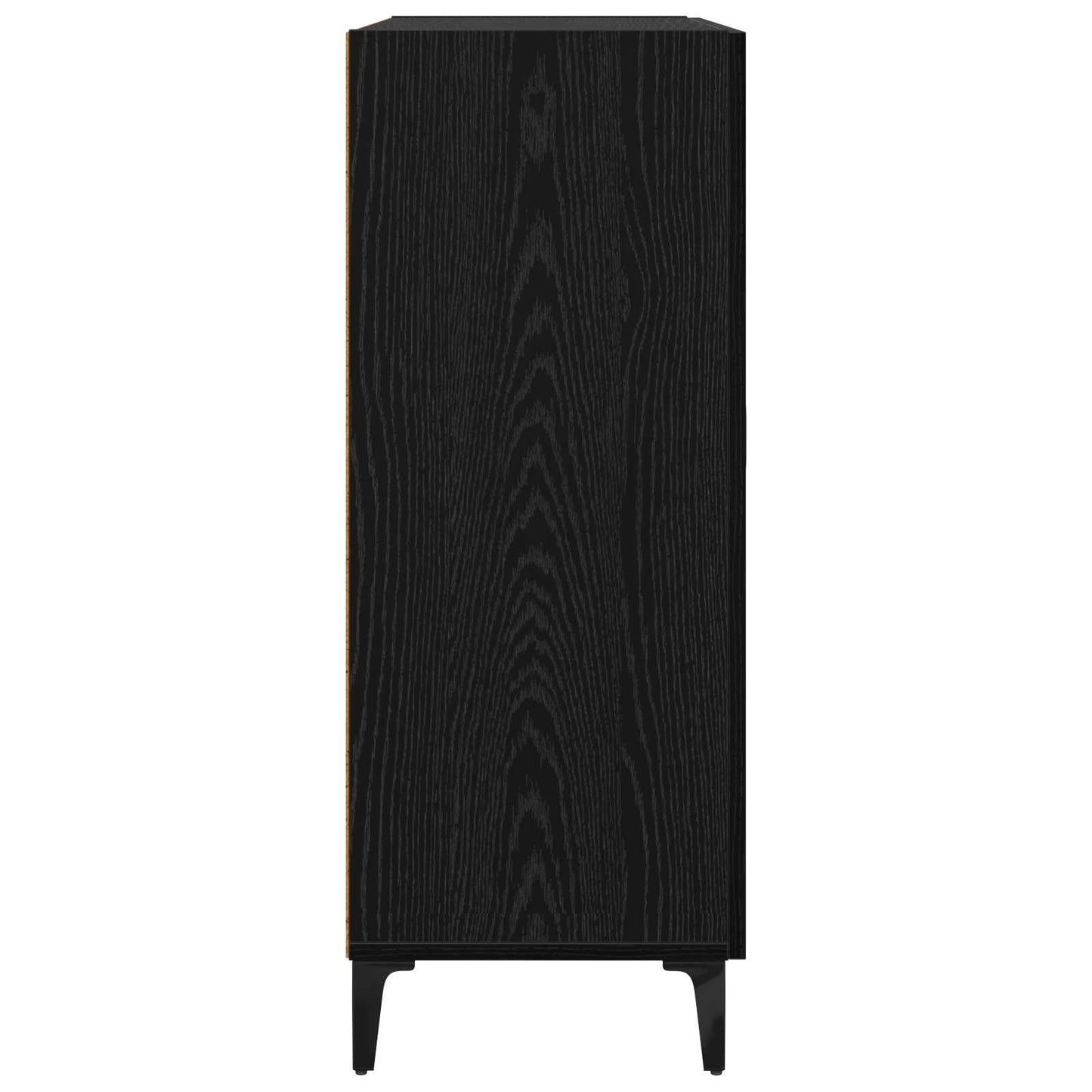vidaXL Sideboard Black Oak 69.5 x 34 x 90 cm Engineered Wood
