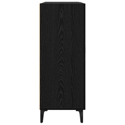 vidaXL Sideboard Black Oak 69.5 x 34 x 90 cm Engineered Wood