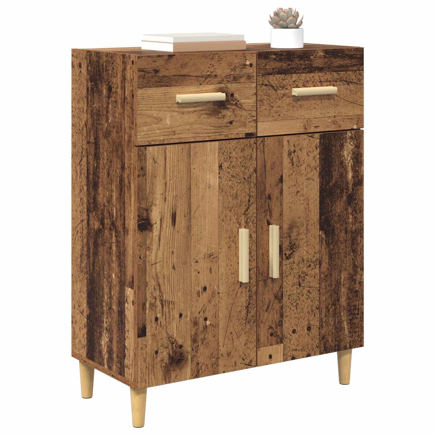 vidaXL Sideboard Old wood 34 x 69.5 x 89 cm Engineered Wood