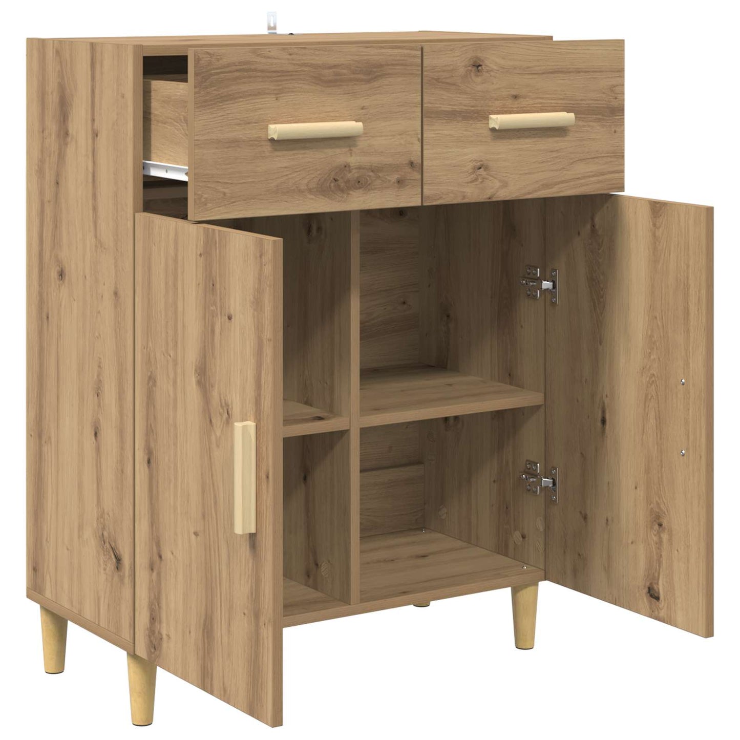 vidaXL Sideboard Artisan oak 34 x 69.5 x 89 cm Engineered Wood