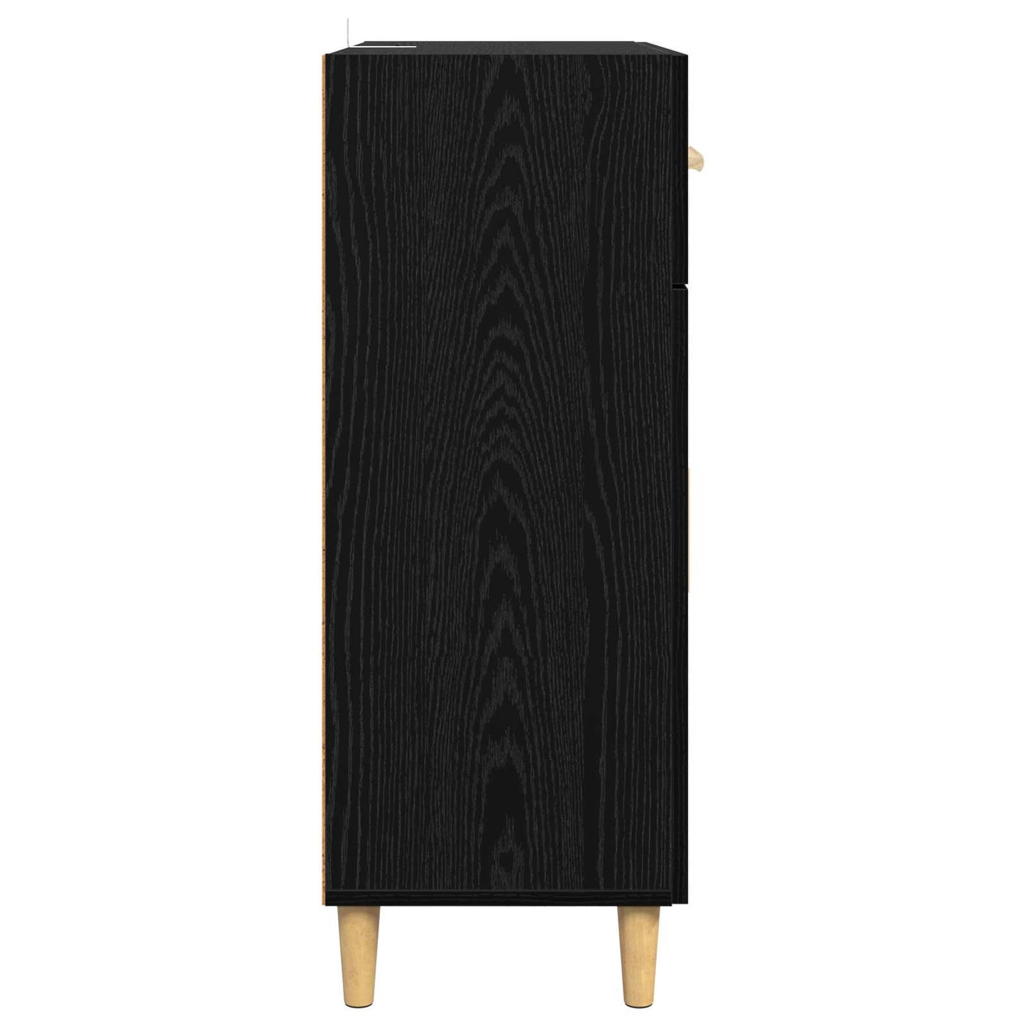 vidaXL Sideboard Black oak 34 x 69.5 x 89 cm Engineered Wood