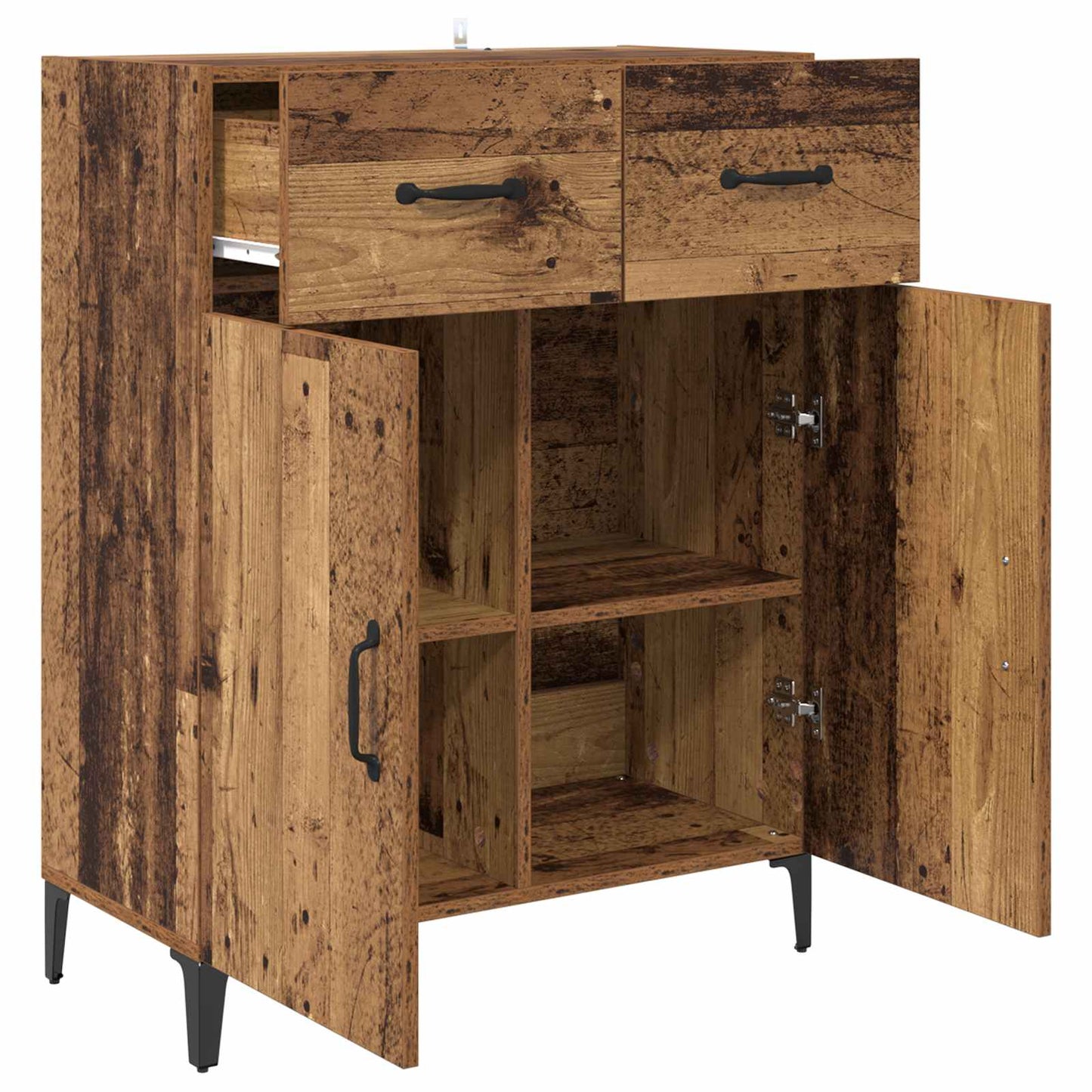 vidaXL Sideboard Old Wood 69.5 x 34 x 90 cm Engineered Wood