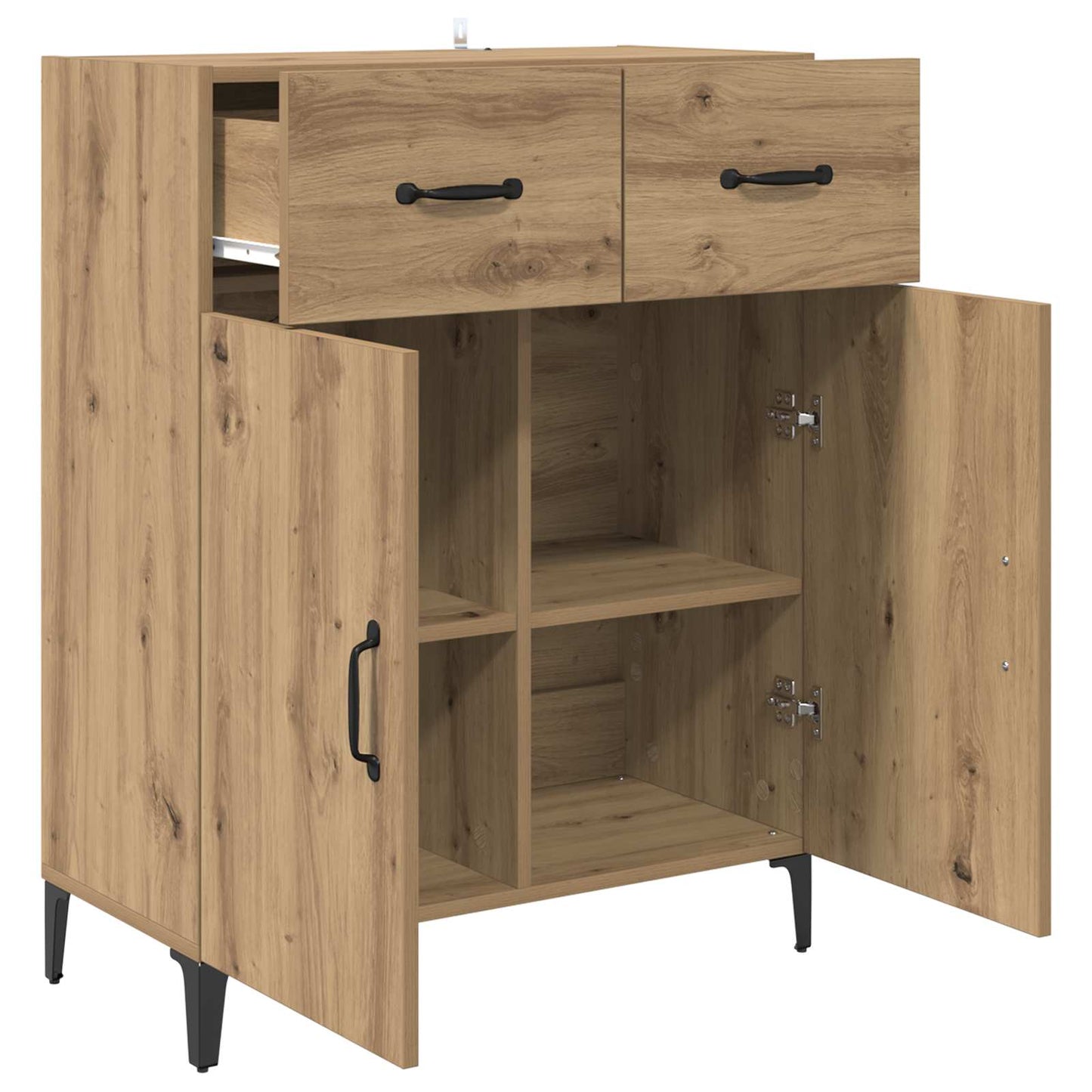 vidaXL Sideboard Artisan Oak 69.5 x 34 x 90 cm Engineered Wood