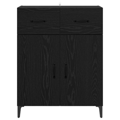 vidaXL Sideboard Black Oak 69.5 x 34 x 90 cm Engineered Wood